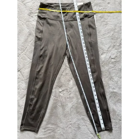 NWT Victoria's Secret Sport Essential 7/8 Leggings Olive Gray Size L - Picture 4 of 7